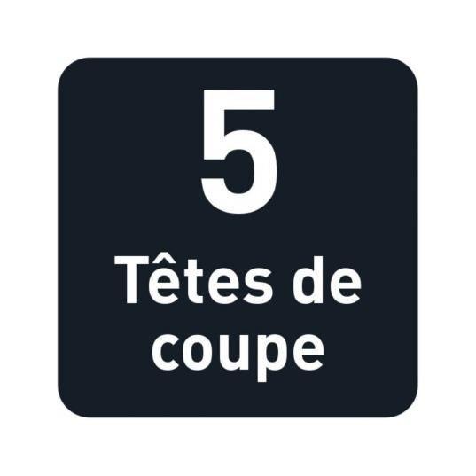Tondeuse multifonction - GRUNDIG - MGK6841 - 5 têtes de coupe Inox - Autonomie 50min - LED