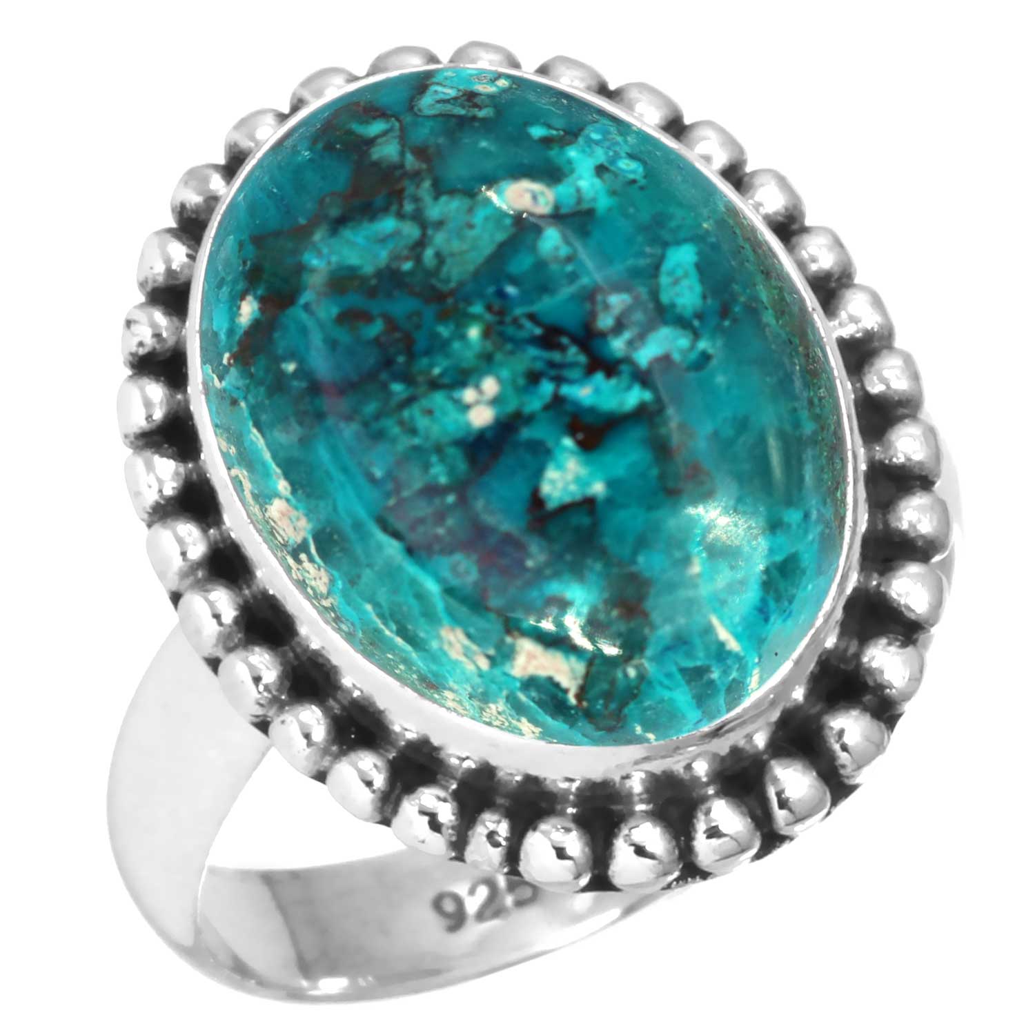 

Кольцо из стерлингового серебра 925 пробы Женское Драгоценный камень Ручная работа Ювелирные изделия Пасхальный подарок Смитсонит Губчатый коралл Серафинит Шаттукит Тулит Дикая лошадь Винтаж 10