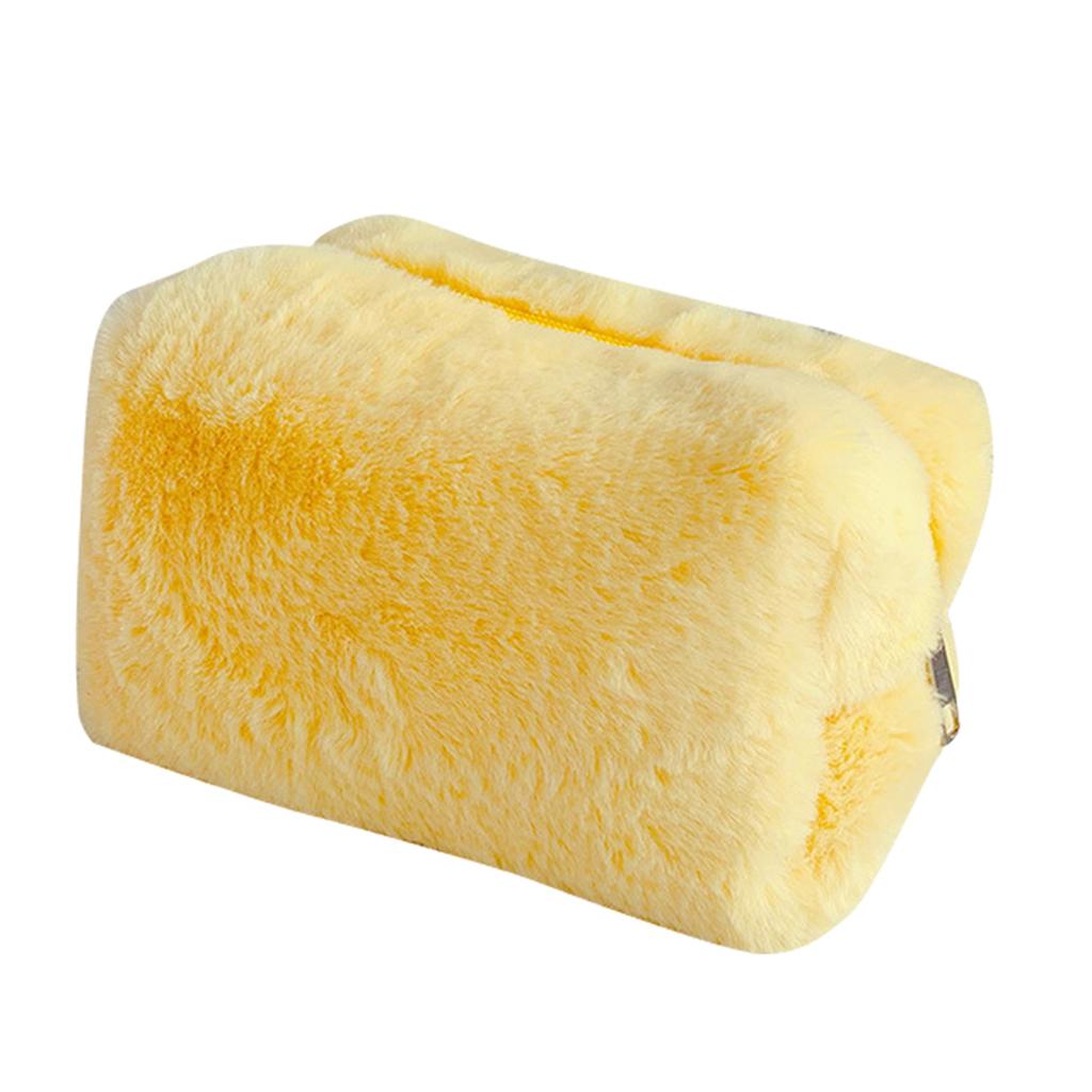 Plush Makeup Bag Lovely Soft Plush Fluffy Makeup Bag Fluffy Makeup Bag Portable Cosmetics Bag for Gi