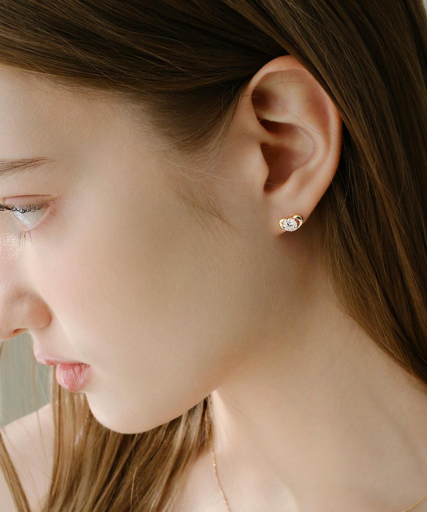 Reve Rv-Lab Diamond 0.5 Carat Phal. Love Earrings