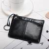 DAXTE Unisex Leather Retro Coin Purse with Key Ring