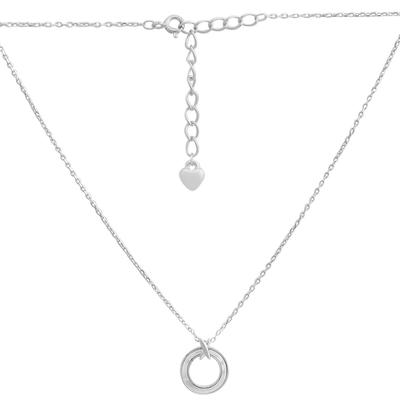 Silver Necklace with Natural Mother-of-pearl, Product Weight 3.64 G (2177616)