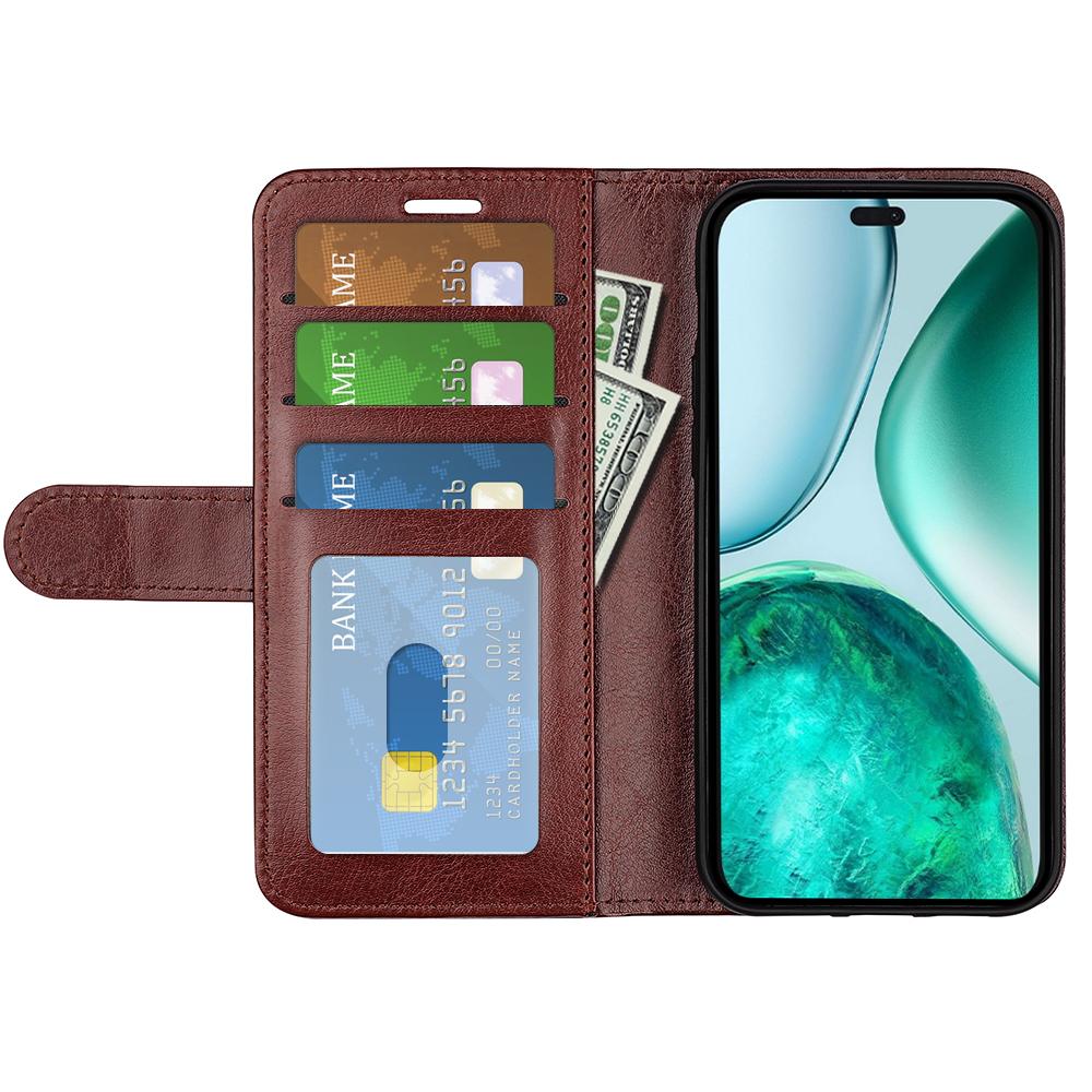 Etui dla Honor X8c 4G Tekstura Crazy Horse Stojak Skórzane Pokrowiec na Telefon