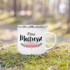 French Print Mugs Creative Coffee Cups Drinks Water Enamel Cup School Handle Drinkware Gifts for Maitresse/Maitre/Atsem/Aesh/Avs