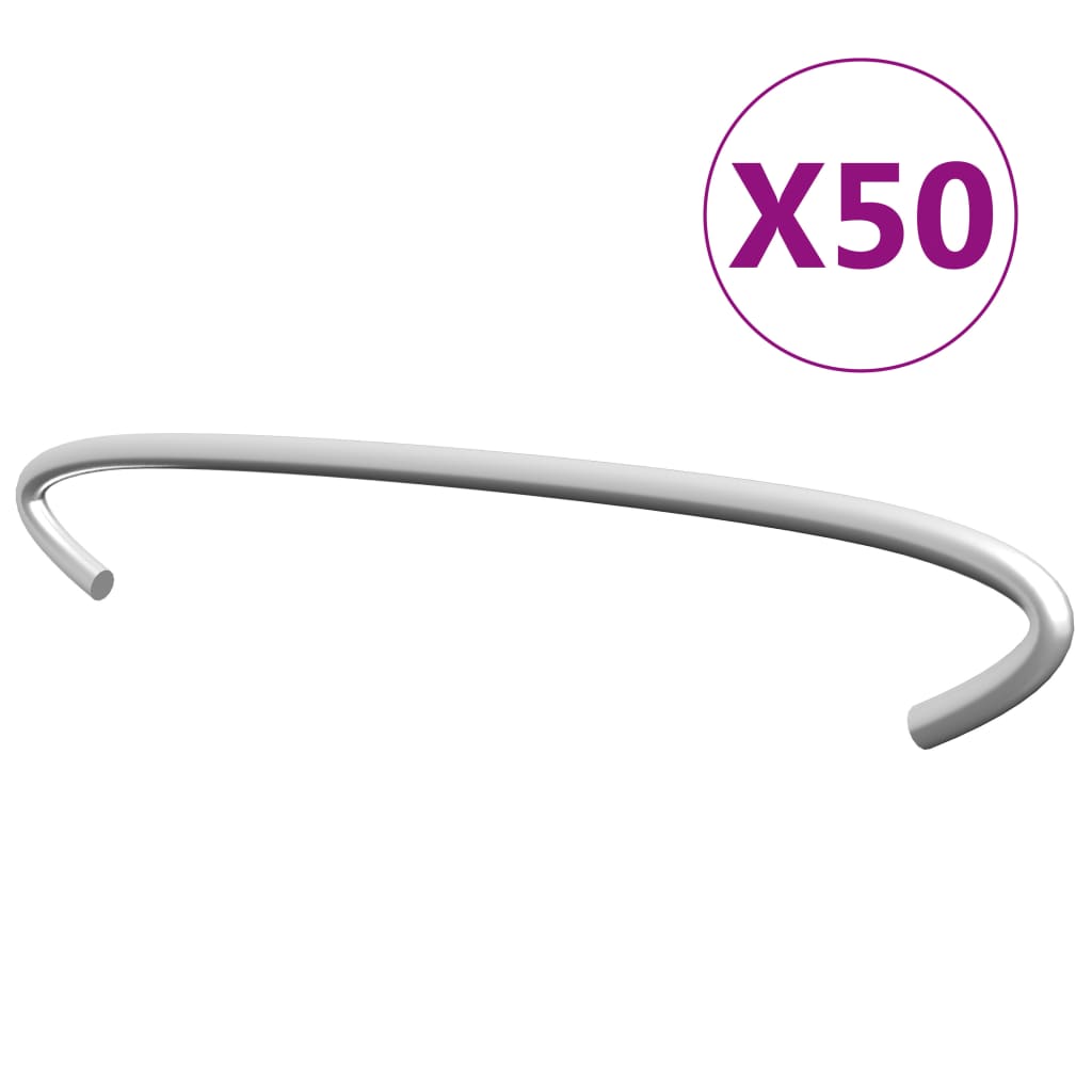Vidaxl Haki Do Gabionów, 50 Szt., Galwanizowana Stal, 15 Cm