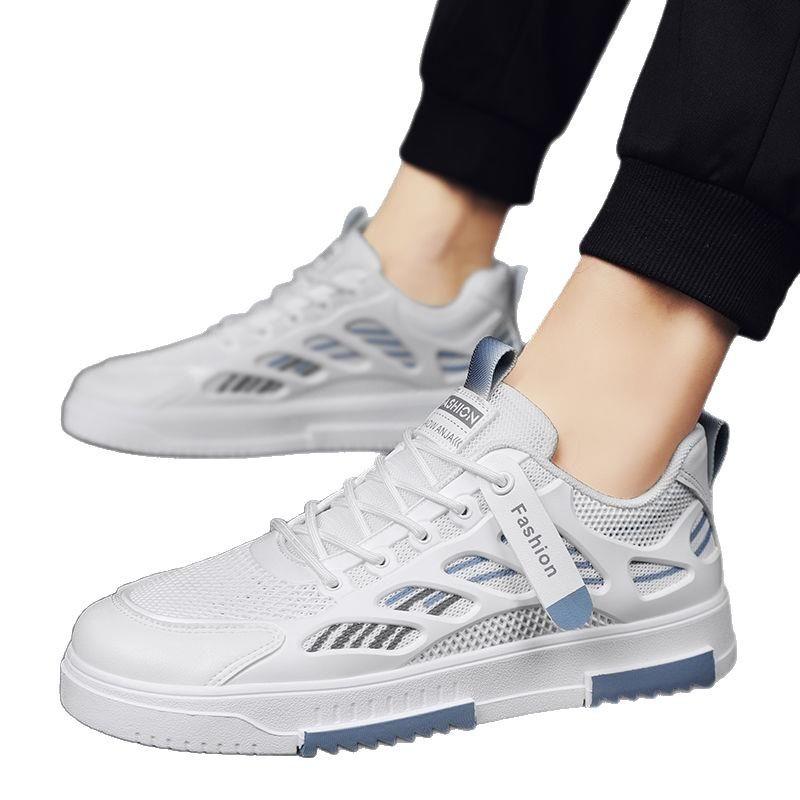 Shoes Men's Shoes 2025 New Spring and Summer Trend Fashion Versatile Height Increase White Shoes Sports and Leisure Board Shoes Men's
