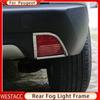 2PCs ABS Chrome Car Rear Back Fog Light Lamp Frame Decoration Sticker Cover Trim for Peugeot 2008 2014-