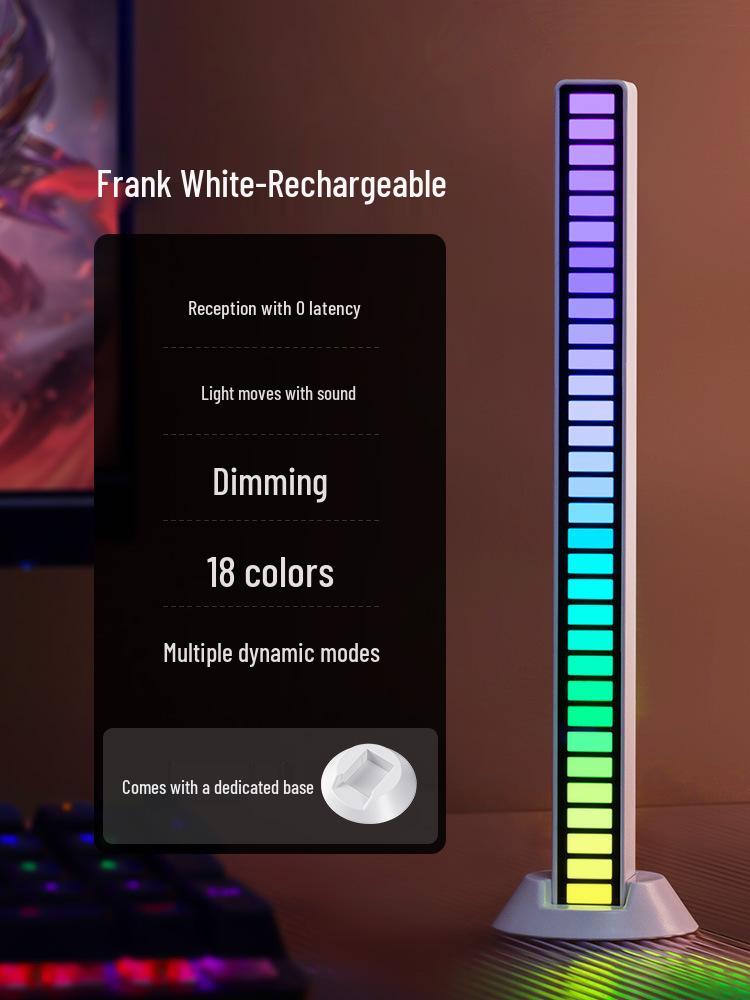 Sound-Activated RGB Rhythm Light: E-sports Desktop Speaker & Music Decoration