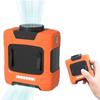LED SOS Light Belt Clip Fan 10000mah Waist Hanging Fan Safe Portable Waist Fan  Outdoor