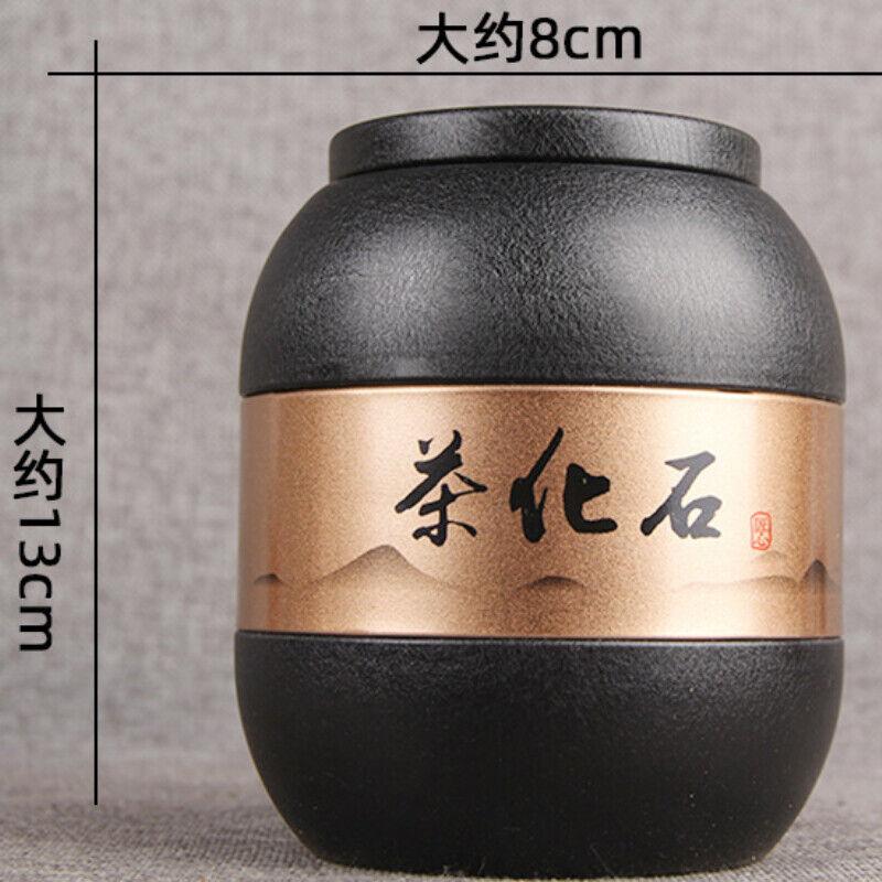 Chá Pu-erh Fragrância Glutinosa Madura Chá Fossilizado 500g Lata Chá Presente Yunnan