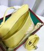 Top layer cowhide L19 ostrich pattern lunch box bag gigi same leather women's bag handbag simple shoulder crossbody bag