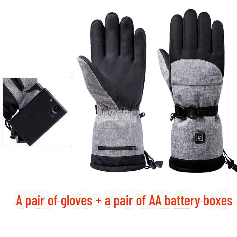 Herren Beheizte Winter Touchscreen Wasserdichte Ski- & Motorradhandschuhe