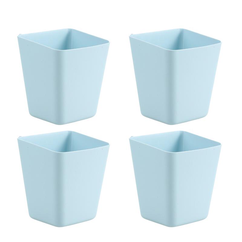 Hängender Schreibtischwagenkorb & Schreibtisch-Organizer für das Wohnheim: Kosmetikwagen, Aufbewahrungsbox, Aufhängerohr, Stifthalter und Aufbewahrungseimer.