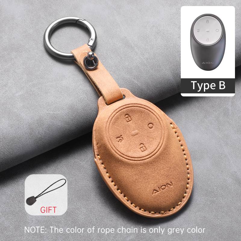 Car Key Case Cover Holder For Gac Aion S Plus New Energy Trumpchi Aion V Y Lx  Ge3 Ga3S Tyrannosaurus Rex Leahter Keychain