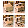2026 Paper Sculpture Calendar Time Piece Calendar 3DTear Away Mini Desk Calendar Owl-Shaped Tear Away Carving Time Piece Notepad