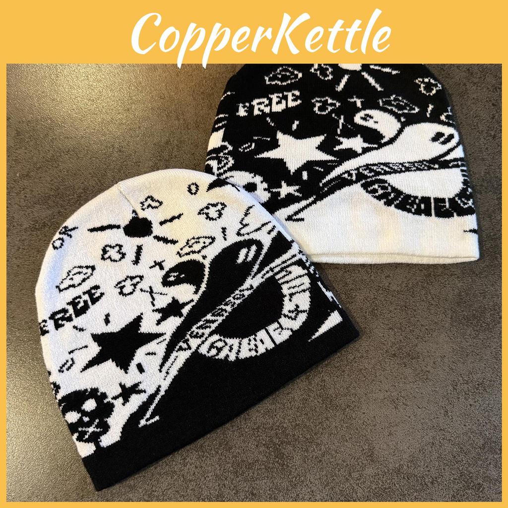 Ghost Skull Halloween Star Acrylic Wool Hat Trendsetting Design For Weather Cold