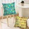 Game A-Animal Cute C-Crossing Cushion Cover Sofa Living Room Bedroom Headboard Backrest Cushion Square Cushion Nap Time Pillow C