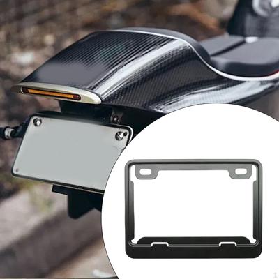 Motorbike Number Plate Bracket Holder, Aluminum Alloy Frame for