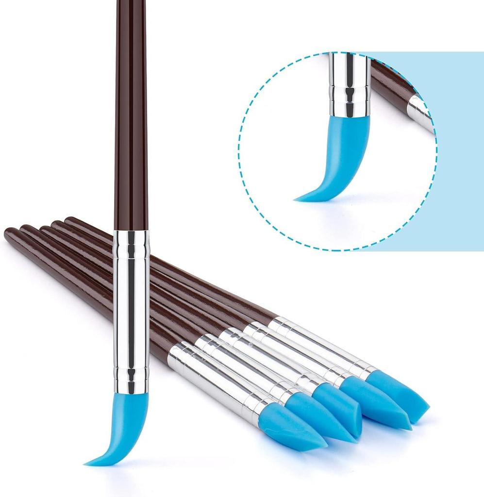 Silicone Double-Ended Dotting Pen Set for Polymer Clay Sculpting and Ceramic Crafting