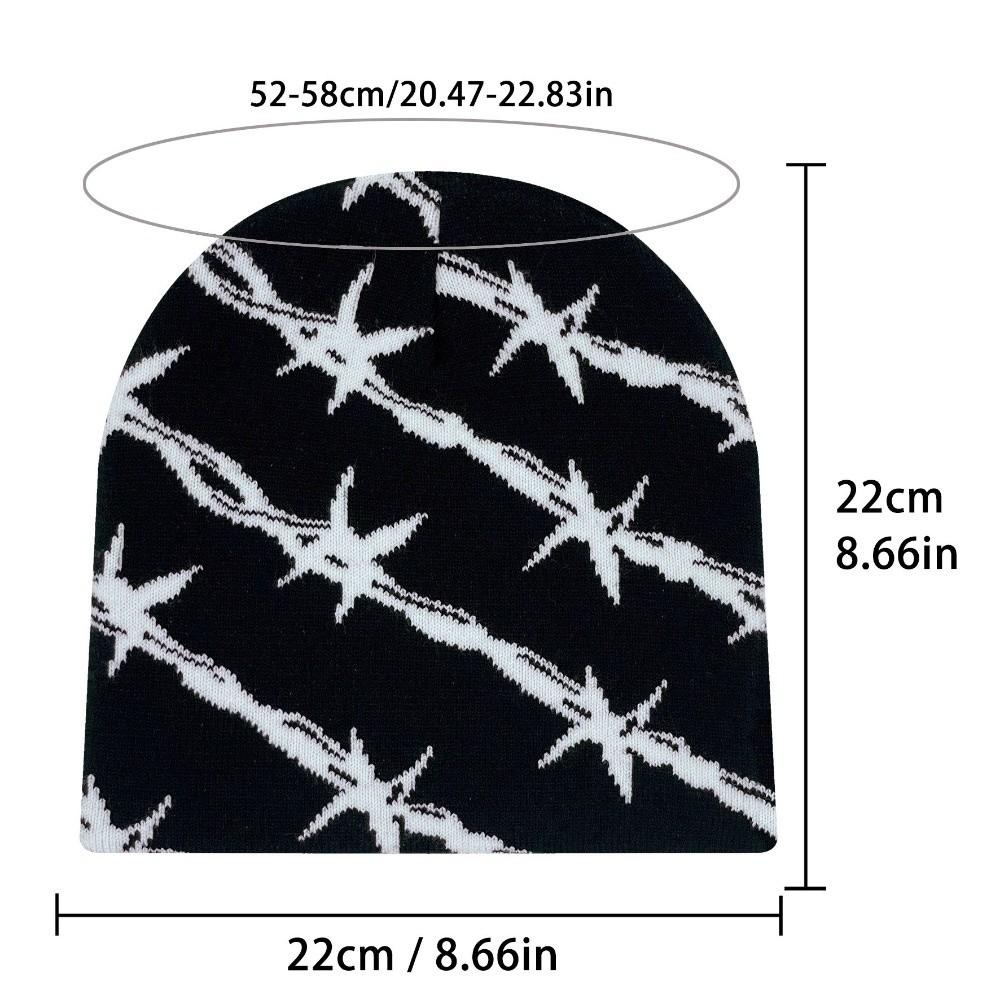 Y2k Knitting Cap Hat Wool Acrylic Cold Cap Fashion Beanie Bonnet  Outdoor
