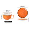 Retro Kiln-effect Ceramic Coffee Cup with Splashed Polka Dots Exquisite Porcelain Teacup Latte Coffee Cup Office Drinking Mug
