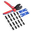 1 Set Crimping Pliers Set Solar Panel PV Cable Stripper Wiring Connector Crimping Tool Solar Spanner Wrench 10Pair connector