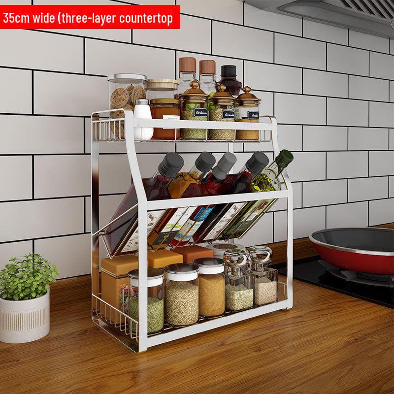 Многофункциональная кухонная полка для специй и органайзер из нержавеющей стали 304 4000₽
