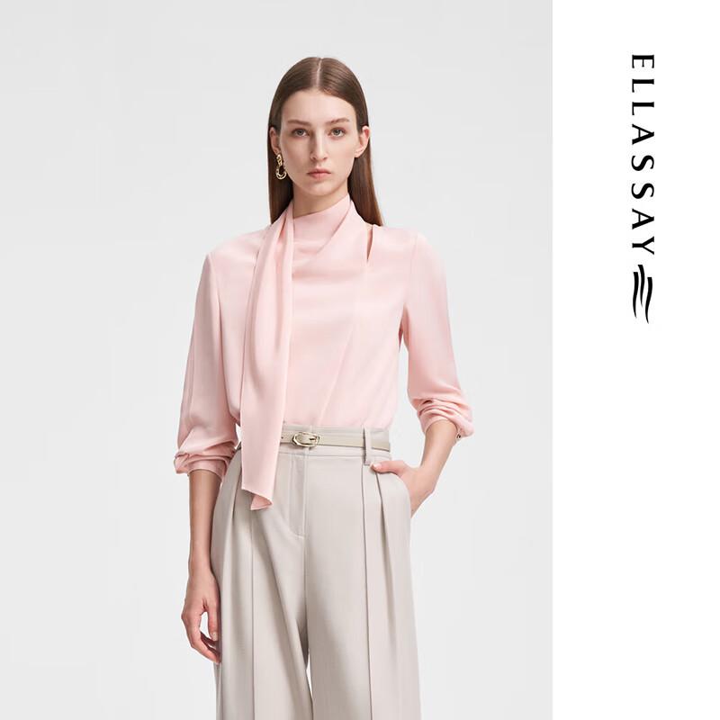 

ELLASSAY Silk French Ribbon Blouse L