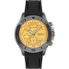Admiral Yellow Dial Black Silicone/Rubber Men's Quartz Watch 1513968
