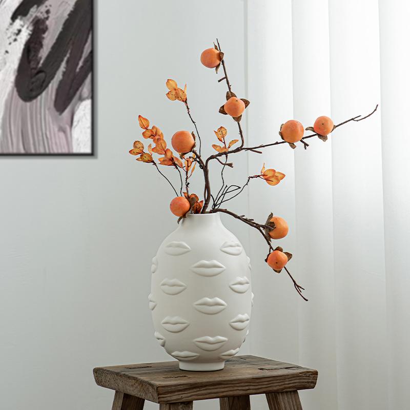 3D-Reliefkunst Lippenvasen, Keramikvasen, Gesichts-Blumentöpfe, Blumengestecke, Schreibtischdekorationen fürs Büro, Wohnzimmer-Heimdekoration