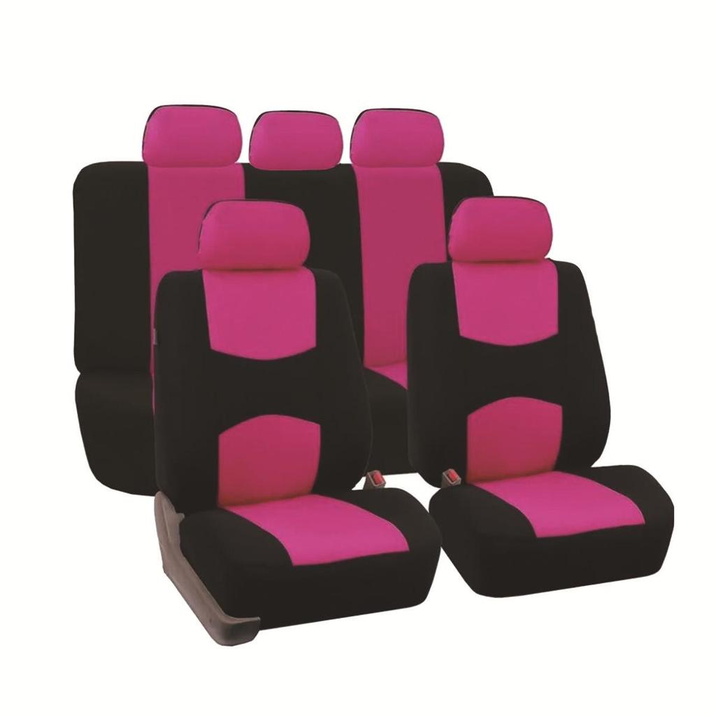 All Seasons Universal 5-Seat Car Seat Cover Set - 9 Pieces