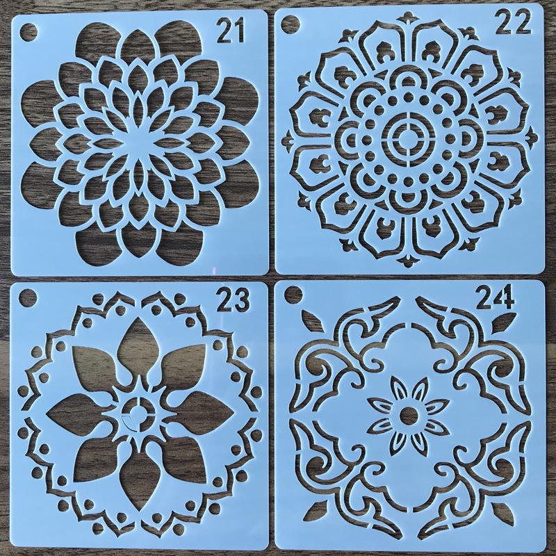 56 Mandala-Steinmalvorlagen - Kreative Schnitzformen für die Mandala-Kunst