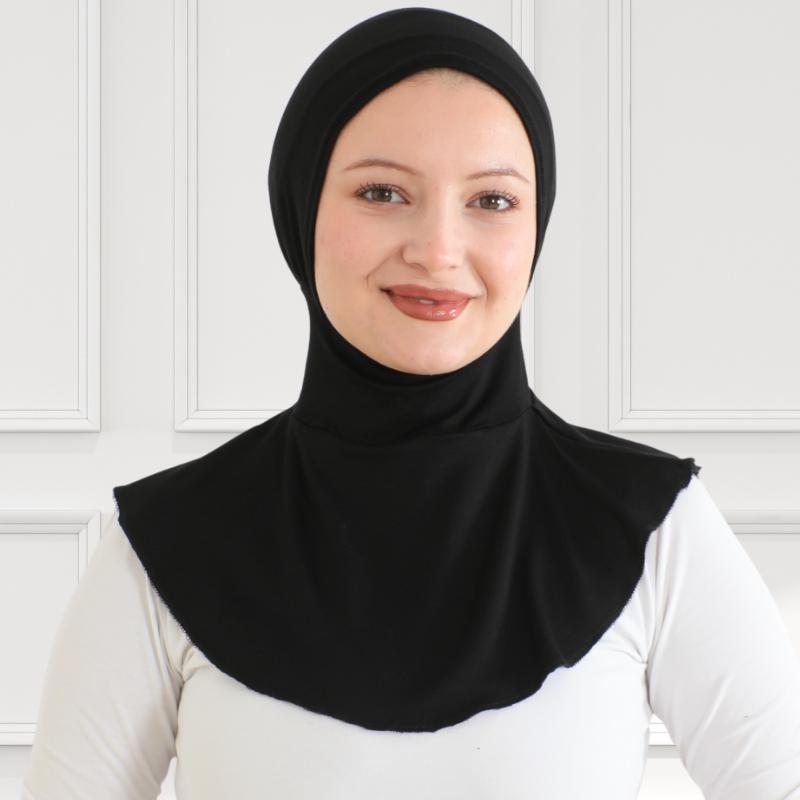 Sport Hijab For Women, Muslim Head Scarf, Flexible Turban Girls, Chic Islamic Wear For Gym, Neck Collar Bonnet Viscose