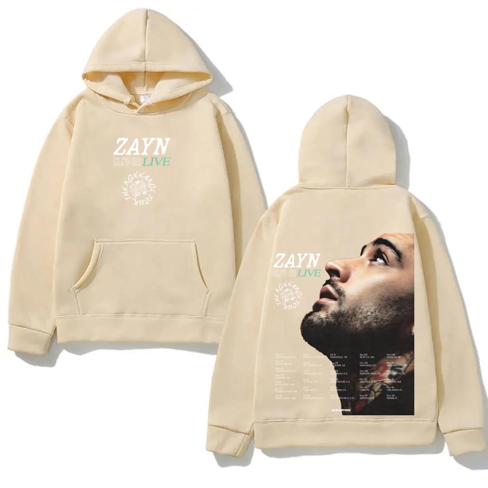 Zayn Malik Hoodie THE KONNAKOL TOUR 2026 Fashion Aesthetic Hoody Retro Classic Soft Punk Comfortable Hooded Pullovers Fleece