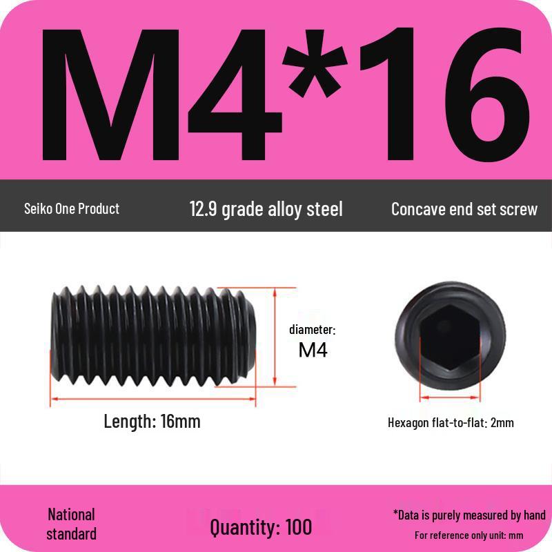 12.9 Grade Hex Socket Set Screw Grub Screw (M3-M12)