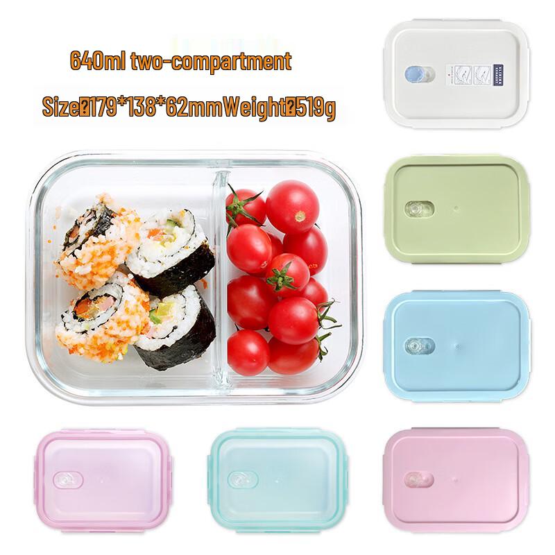 Zhishi Glas Lunchbox mit Fächern