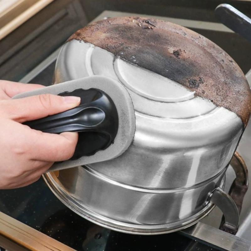 Emery Sponge Scrubber Carborundums Sponge Handle For Effortlessly Cleaning Of Stubborn Stains In Kitchen Bathroom