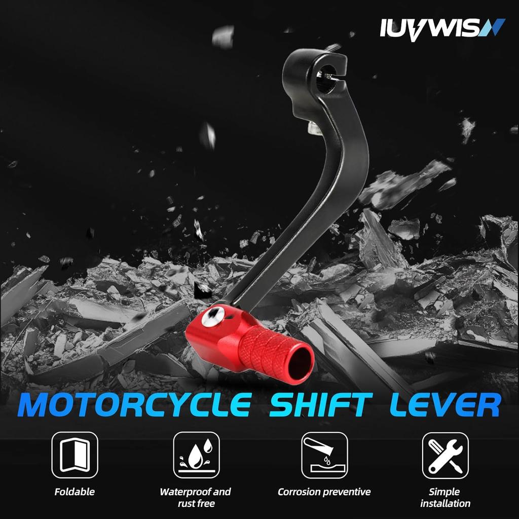 Motorcycle Folding Gear Shifter Shift Lever CNC for Grom MSX 125 2013-2024 Grom Clone Boom Vader 125 BD125 SR6 Red