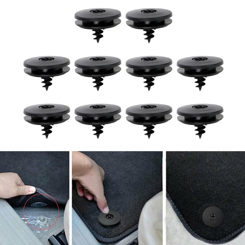 10 Stück Auto Fastener Bodenmatte Schnalle Antiskid Pad Fastener Fastener Clips Rutschfest Teppich Feste Klemme Zubehör