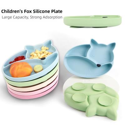 Assiette à Ventouse en Silicone Assiettes Bébé Antidérapantes Bols Bébé Premium Matériel d'Alimentation pour Enfants