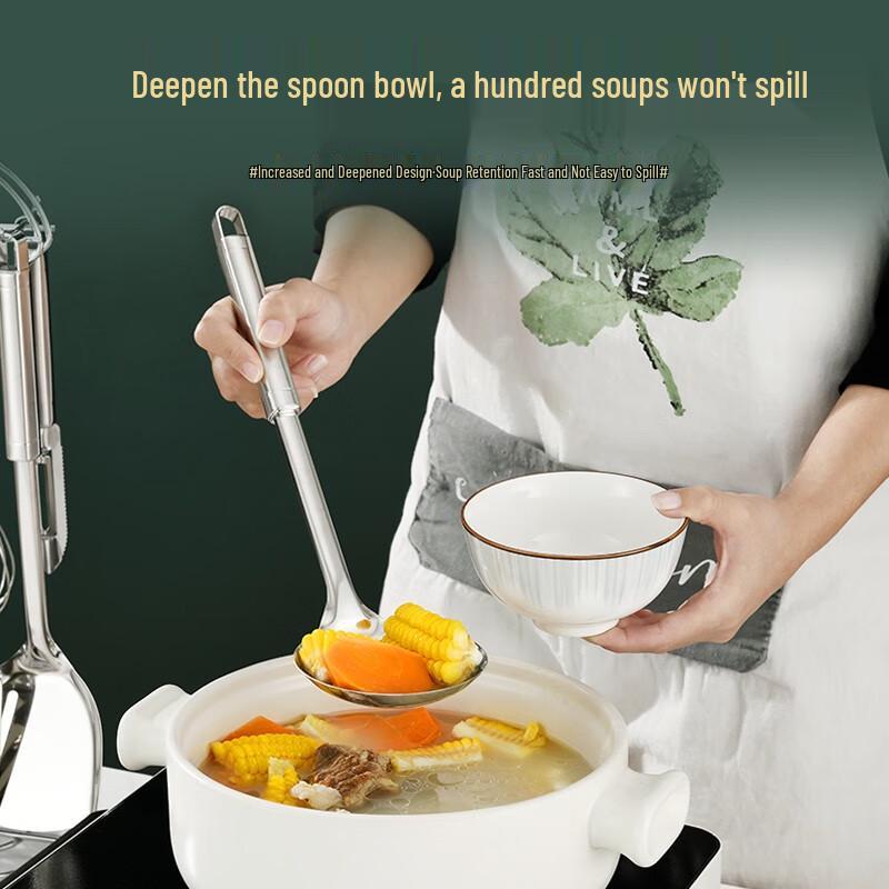 BAYCO Küchenutensilien-Set aus Edelstahl