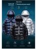 Boys' Hooded Winter Jacket - Thick, Warm, Cotton-Padded Coat with Shiny, Wash-Free Outerwear for Big Kids