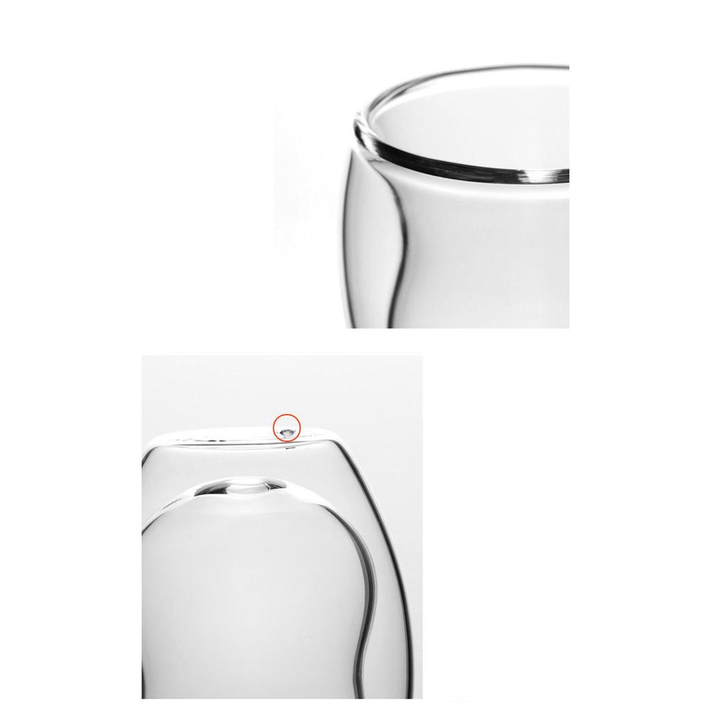 Tea Cup Drinking Heat Resistant Insulated Mug Multipurpose Glasses Double