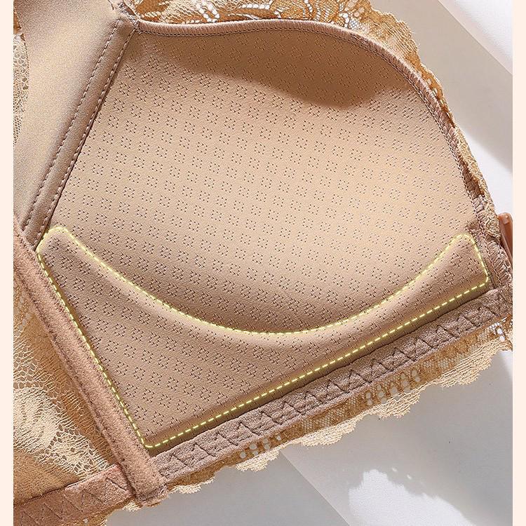 Red Year of the Rabbit Push-up Bra Set: Small Bust, Anti-Sag, Side Support, Bridal