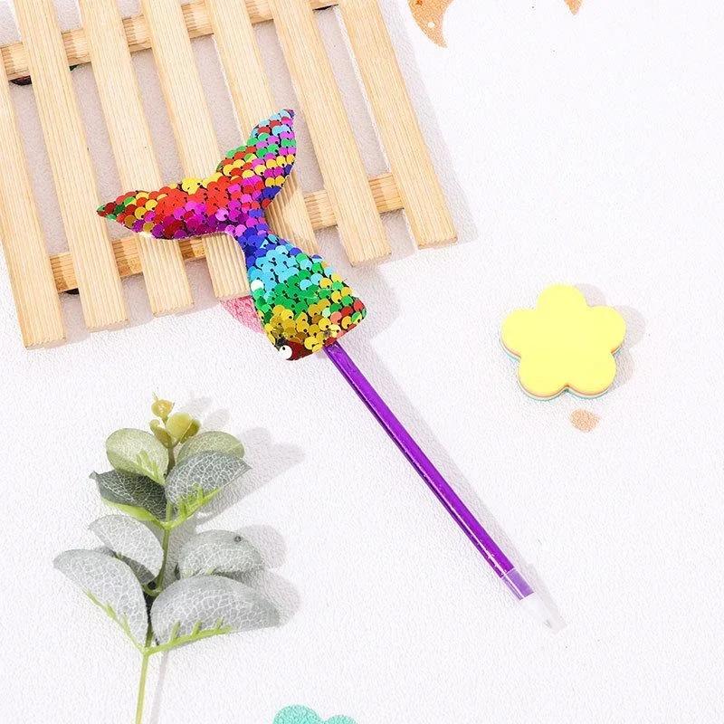 Creative Mermaid Ballpoint Pen Walking Ball Pens Princess Stationery Cute Signature School Student Kawaii Writing Supplies