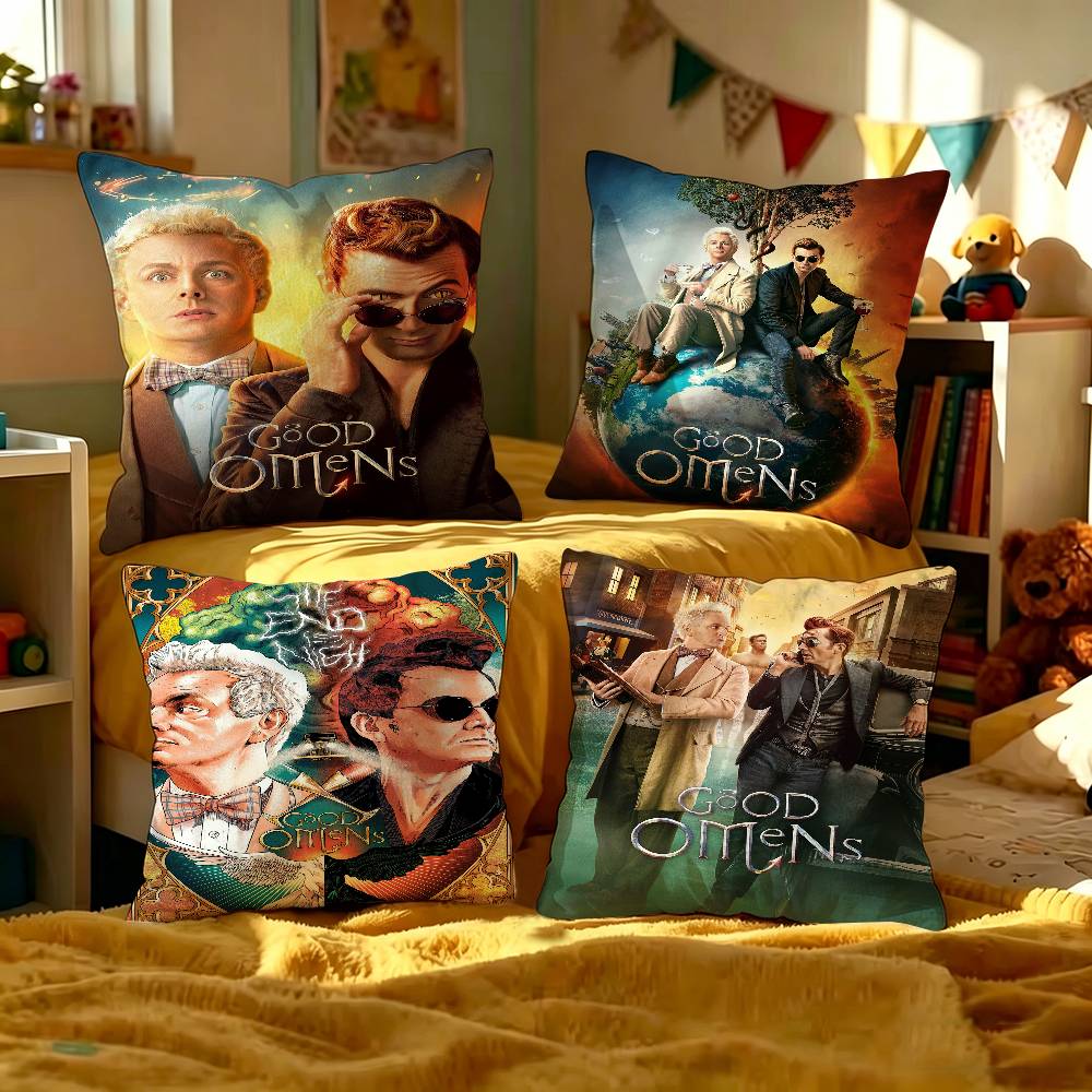 TV-Serie G-Good Omens Kissenbezug Sofakissenbezug Heimzimmer Dekoration Kindergeschenk