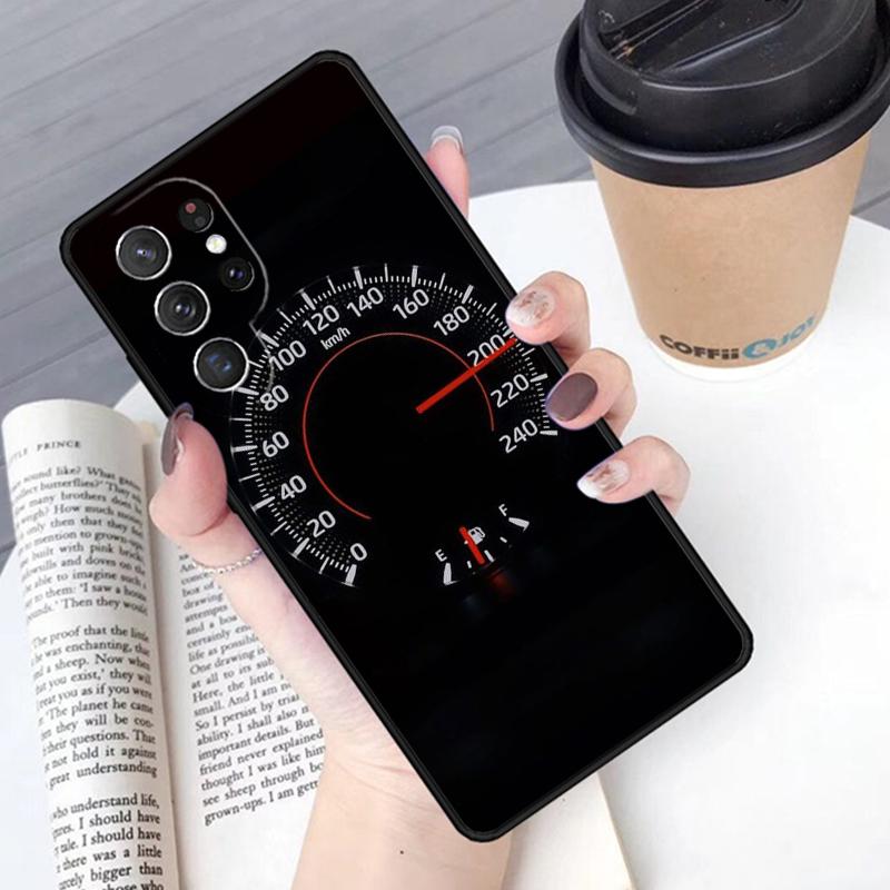 Car Speed Dashboard Phone Case Cover For Samsung Galaxy S24 S25 Ultra S21 S22 Ultra S10E Note 10 Plus Note 20 FE S23