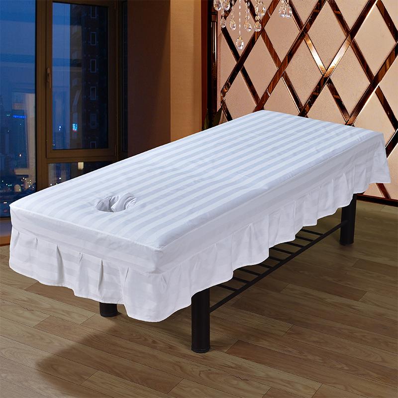 SPA Treatment Massage Table Bed Cover Physiotherapy Beauty Salon Mattress Sheet With Face Hole Bedspread Cover Bed Sheet