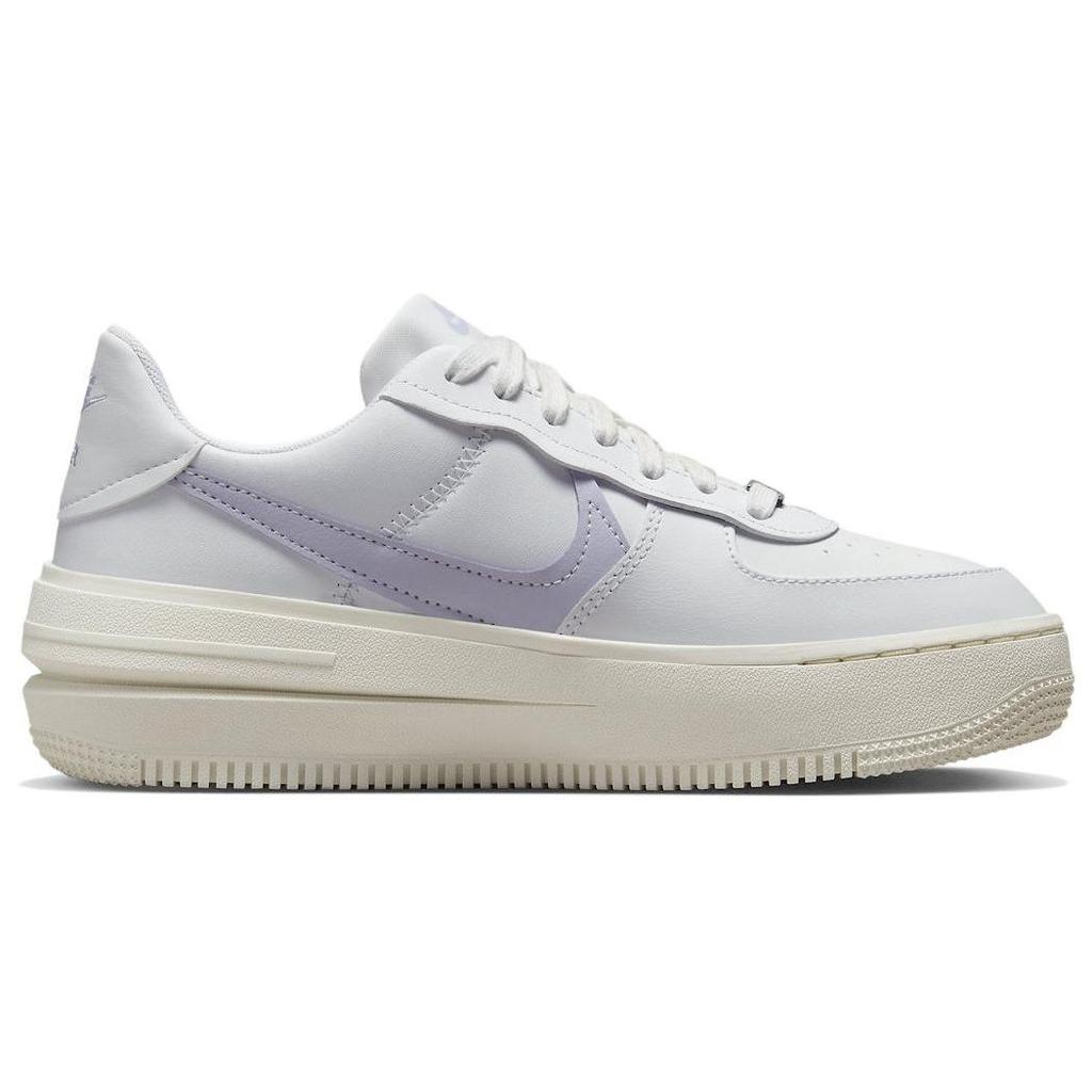 Nike Air Force 1 PLT.AF.ORM LV8 White Oxygen Purple Women Sneakers Summit-White Sail Midnight-Navy FD0382-121