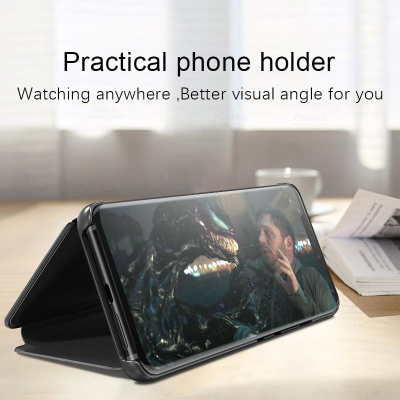 Smart Mirror Magnetic Flip Leather Phone Cover for Samsung Galaxy A34 5G Sumsung A 34 34A Case Book Stand Shell Coques 6.5inches
